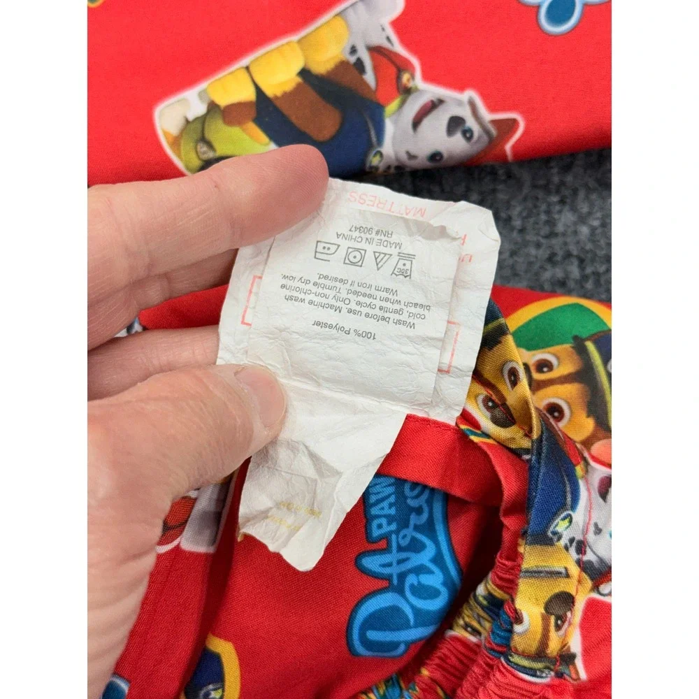 Paw Patrol Crib Sheet Set Kids Toddler Flat & Fitted with Marshall Chase, Rubble